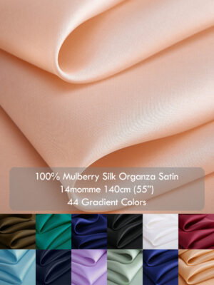 High Quality Natural Mulberry Silk 16 Silk Organza Satin